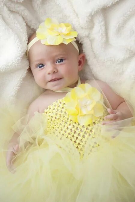 Baby and yellow