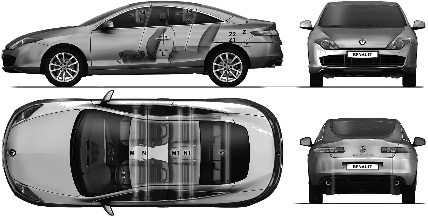 Renault fluence размер. Габариты Рено Лагуна 3 хэтчбек. Рено Лагуна 3 купе. Renault Laguna габариты. Габариты Рено Лагуна 3 универсал.