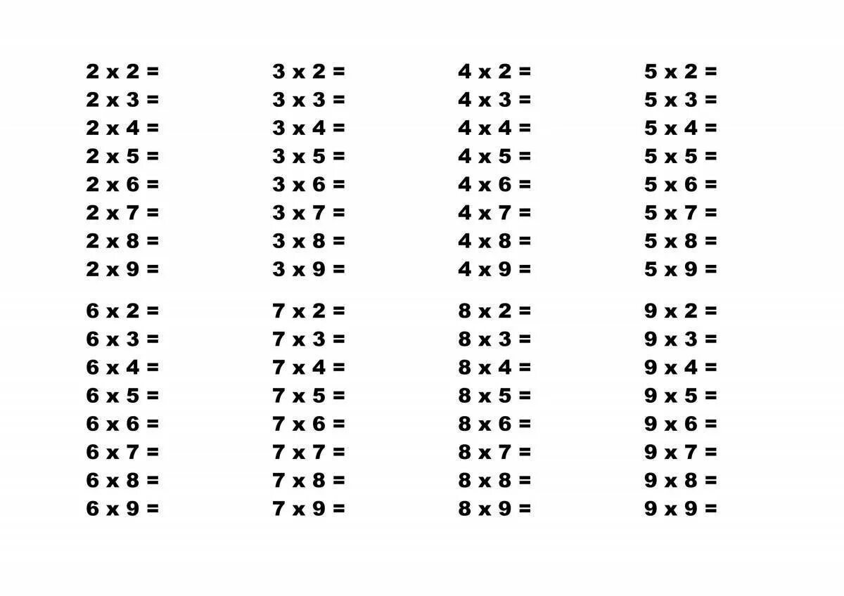 Проверка таблицы умножения на 2 карточки распечатать. Таблица умножения на 2 3 4 5. Таблица умножения на 2 3 4. Таблица умножения на 2 и 3 без ответов. Таблица умножения на 1 2 3.