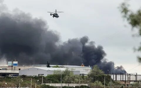 Атака на нефтебазу в рязани
