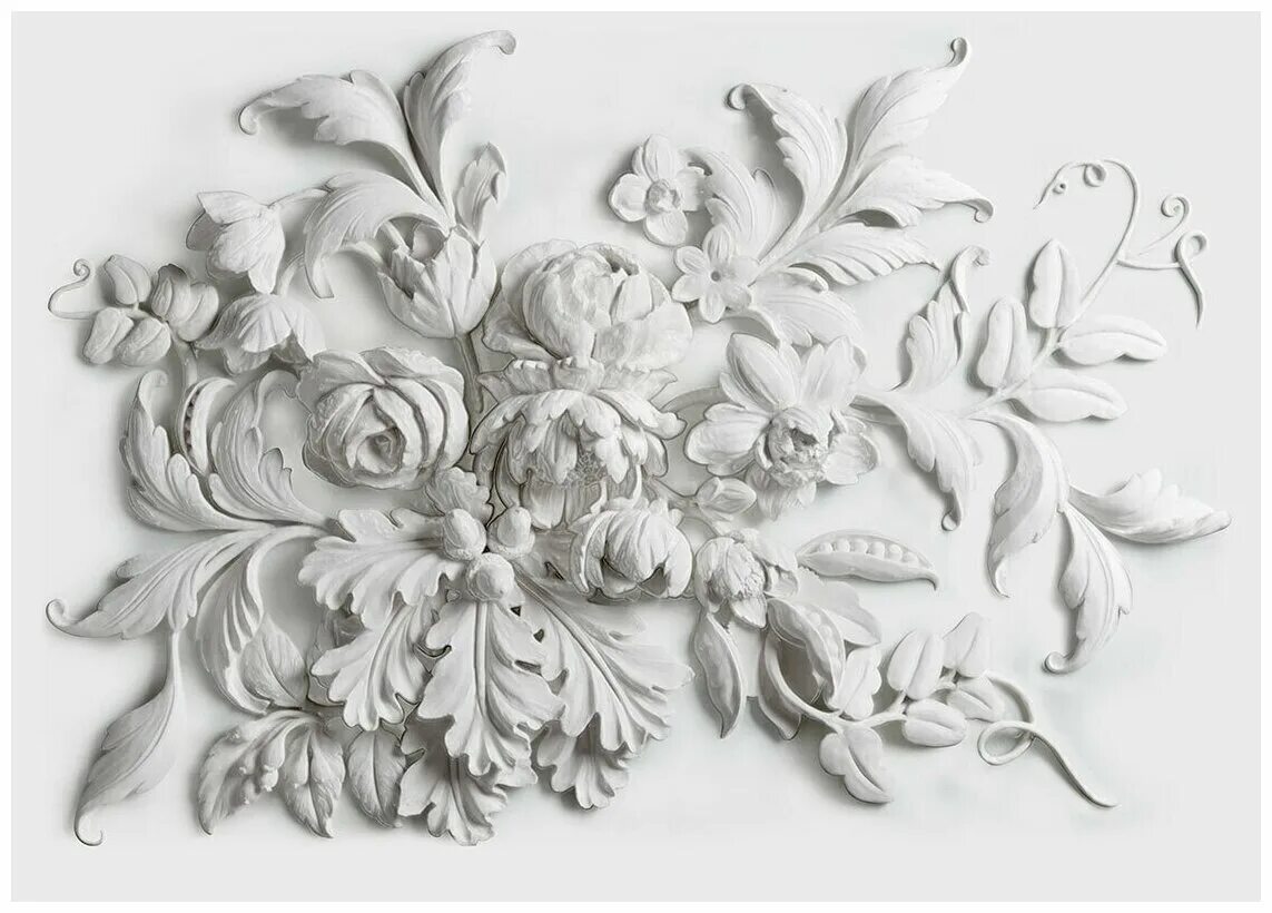 лепка на стене. декоративный барельеф. клевер барельеф. георгий тандашвили лепнина. леонид ким барельефы артишоки.