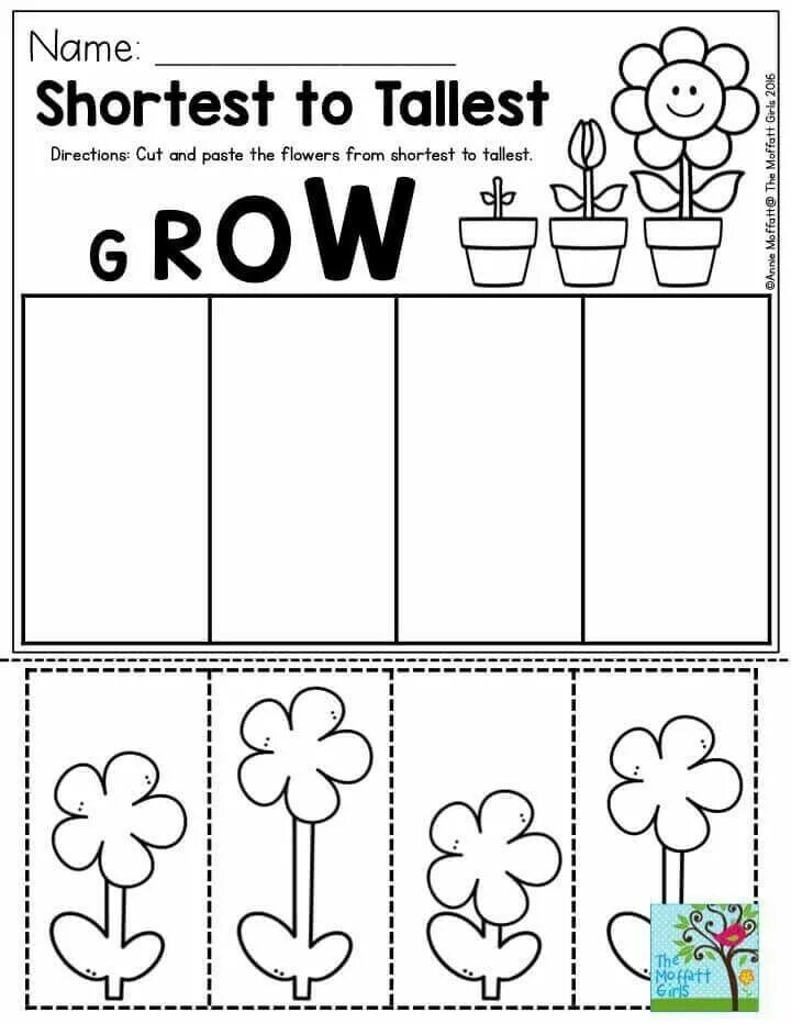 Spring worksheets for kids