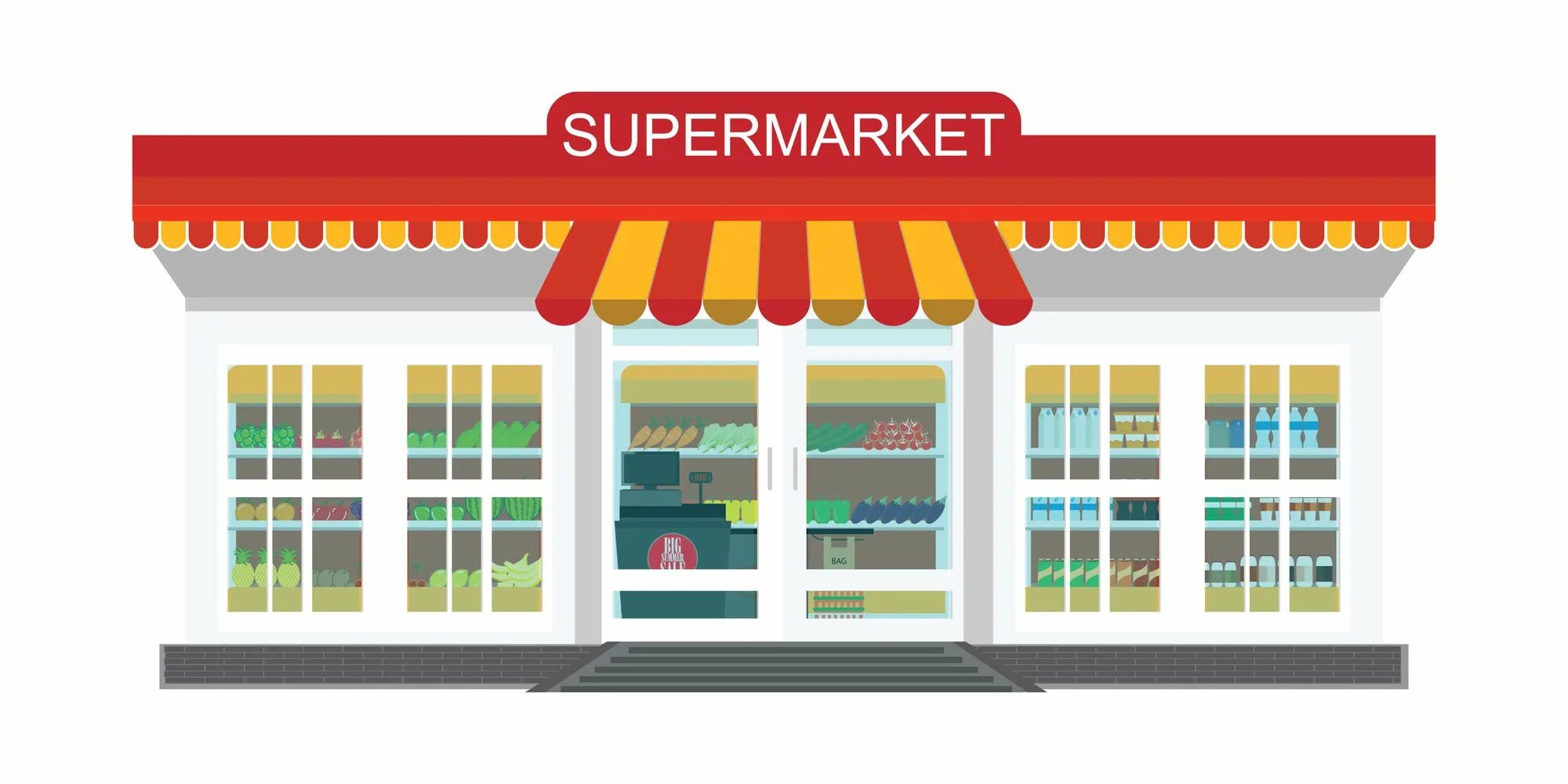 Магазин изображение. Иллюстрация здание магазин продуктовый. изображение здания супермаркета для детей. магазин рисунок. магазин здание для детей.
