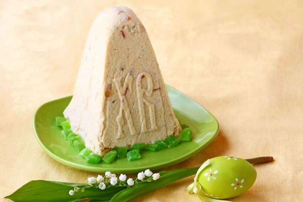 Кулич из творога без выпечки