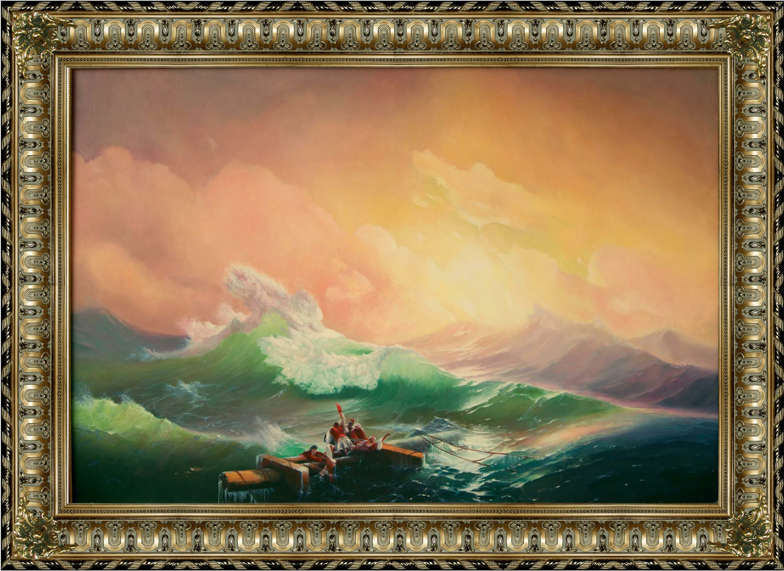 Девять картин. Aivazovsky 9 вал. Айвазовский девятый вал 1850.