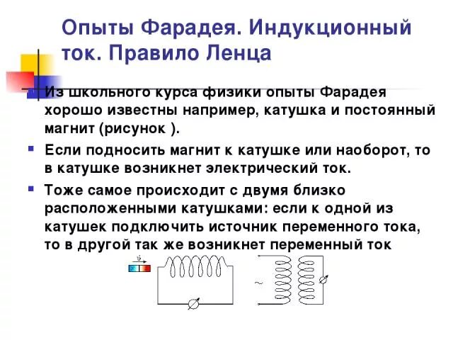 Открытие индукционного тока. Направление индукционного тока в катушке рисунок. Правило ленца. Что такое индукционный ток фарадей. Направление индукционного тока правило ленца.