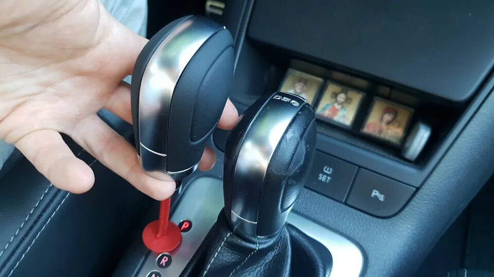 Перетяжка селектора АКПП, ручник + покраска тоннеля - Hyundai Accent (2G), 1,5 л