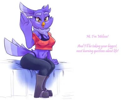 tumblr, furry, anthro, bird, cleavage, melissa (super planet dolan), super planet...