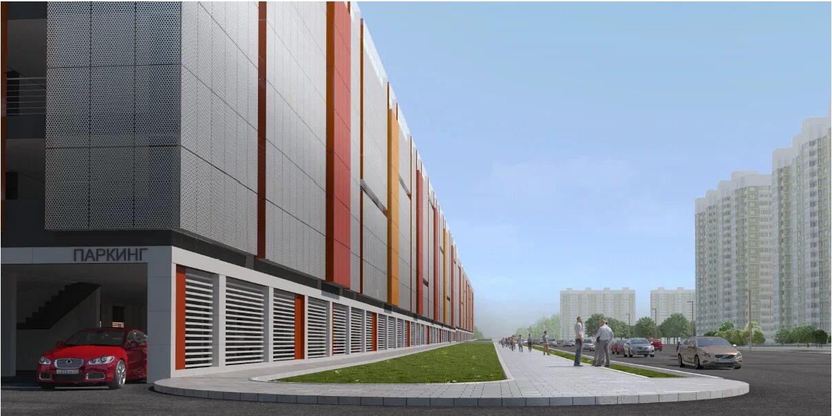 многоуровневый паркинг цоколь отделка. паркинг на ракетостроителей в долгопрудном. парковка на ракетостроителей долгопрудный. паркинг долгопрудный. тц город лихачевский проспект 74.