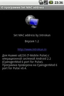 Set mac address