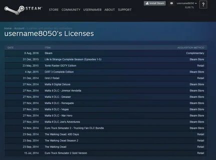 Steam реестр