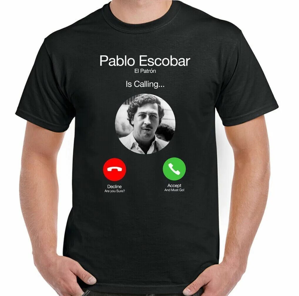 Футболка Escobar is calling. Пабло Эскобар Эль патрон. Пабло Эскобар звонит футболка. Футболка Pablo Escobar is calling.
