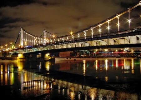 Москва река крымский мост