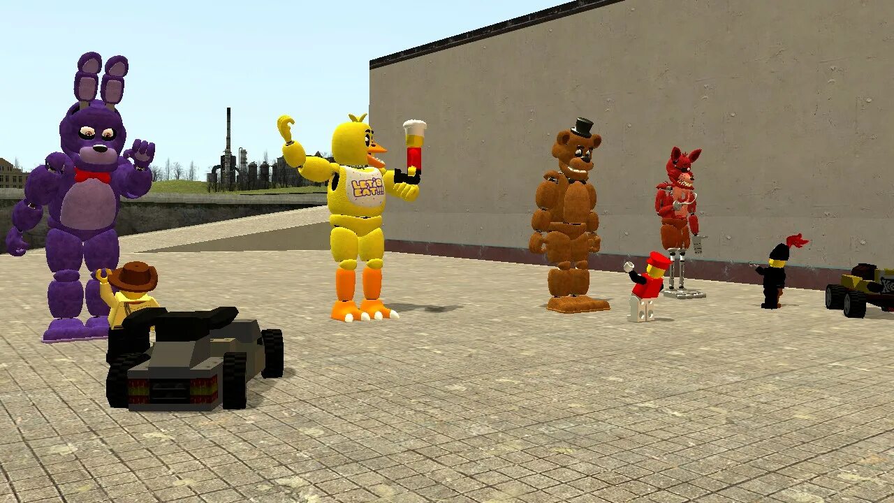 Мод на playground на аниматроников