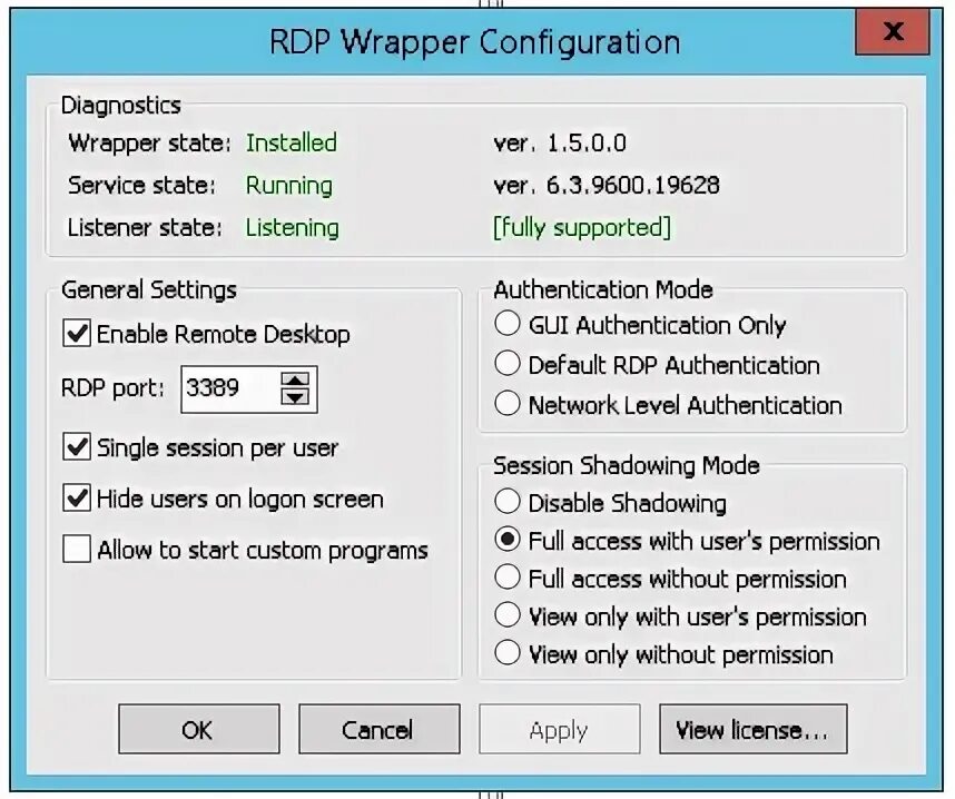 Program rdpwrap 7