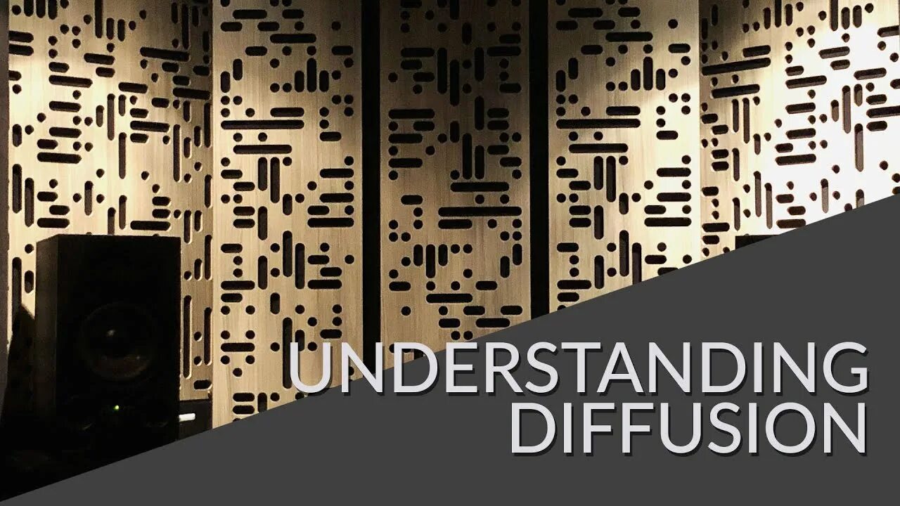 Sound understanding. Sound diffusion. diffuse sound field. borrow madison gauge studio sound diffuser. insights in sound.