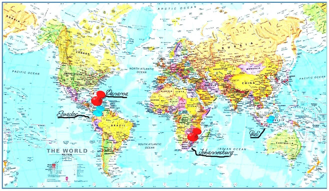 World Map with Cities. Map of the World with Countries and Cities. World Map with Cities and Continents. Political Map of the World with the Cities.