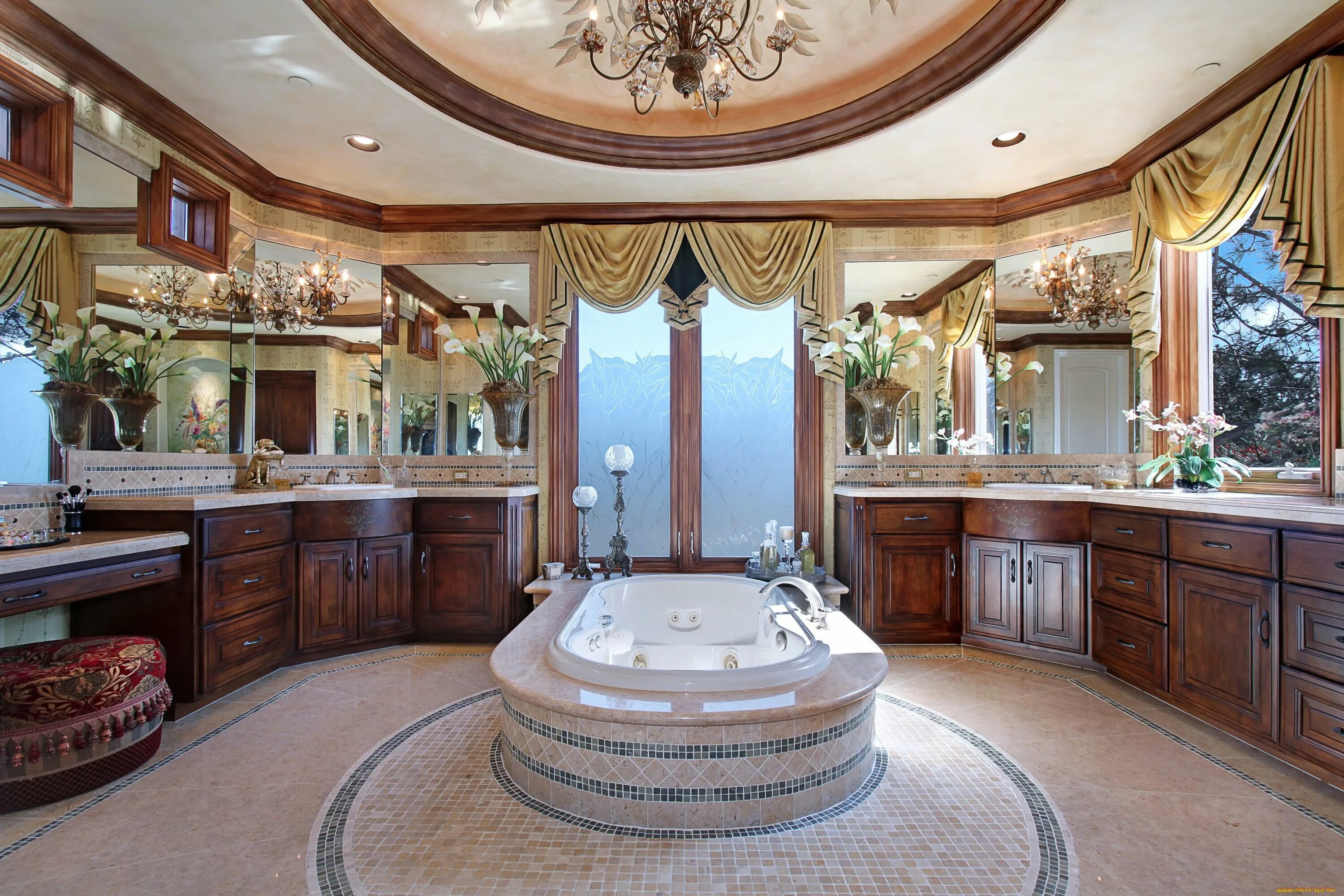 Шикарная ванная комната. Роскошная ванная комната. Шикарные большие Ванные комнаты. Роскошный интерьер ванной. Самые большие ванные