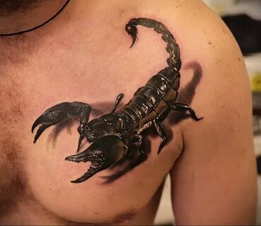 Фото тату черный скорпион 16.01.2021 № 0031 -black scorpion tattoo- tatufoto.com