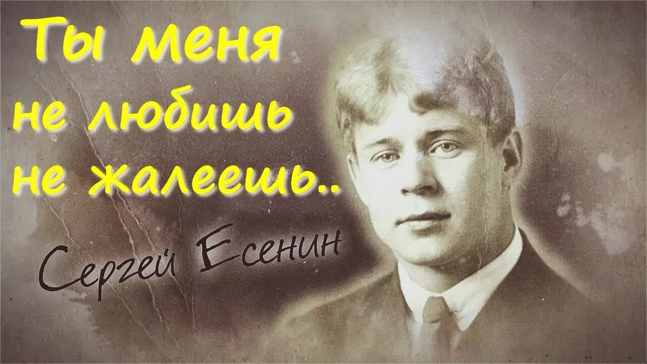 И ничто души не потревожит. Есенин портрет.