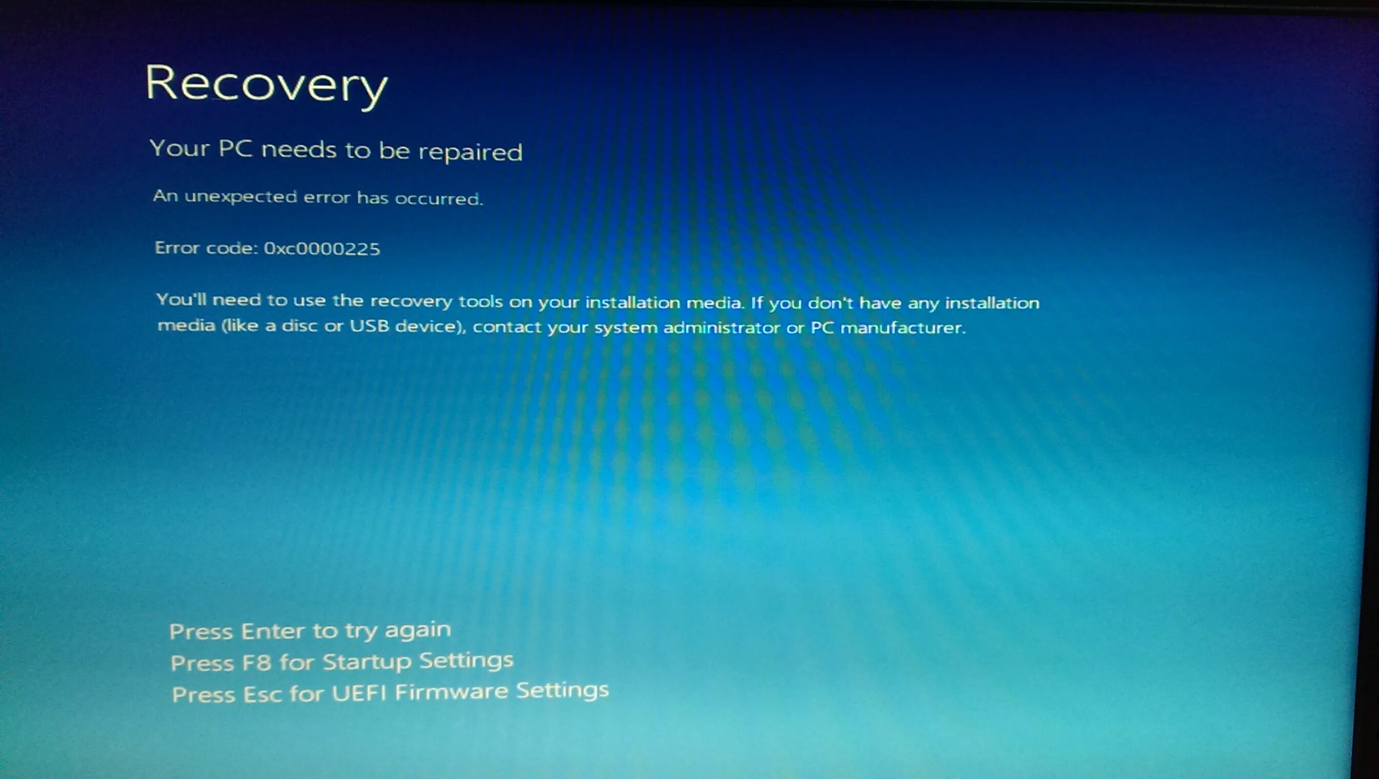 Ошибка 0xc0000225 при загрузке Windows. 0xc0000225 при загрузке Windows 10. Код ошибки 0xc0000225 Windows 10. Код ошибки 0xc0000225 при загрузке Windows 8. Error code 225