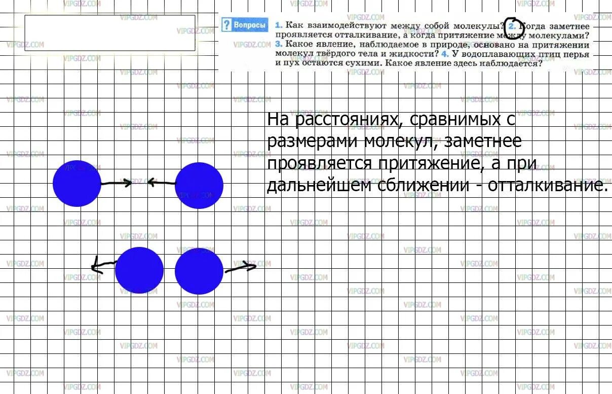 Когда заметнее проявляется отталкивание между молекулами. Когда заметнее проявляется отталкивание между молекулами