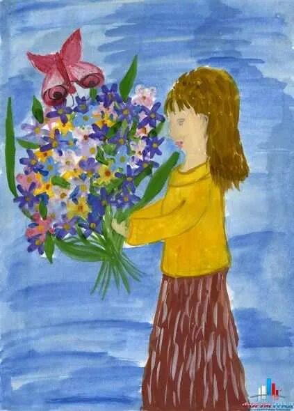 Рисунки 8 мама. Мама с цветами рисование. Рисунок на 8 марта маме. Букет маме рисунок детский. Детский рисунок на 8 марта.