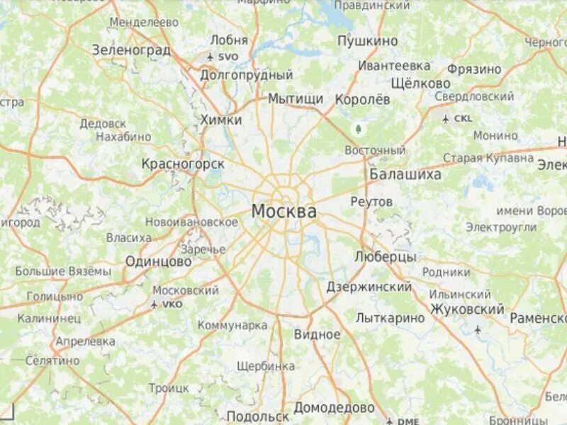 Лучшая карта москвы и московской области