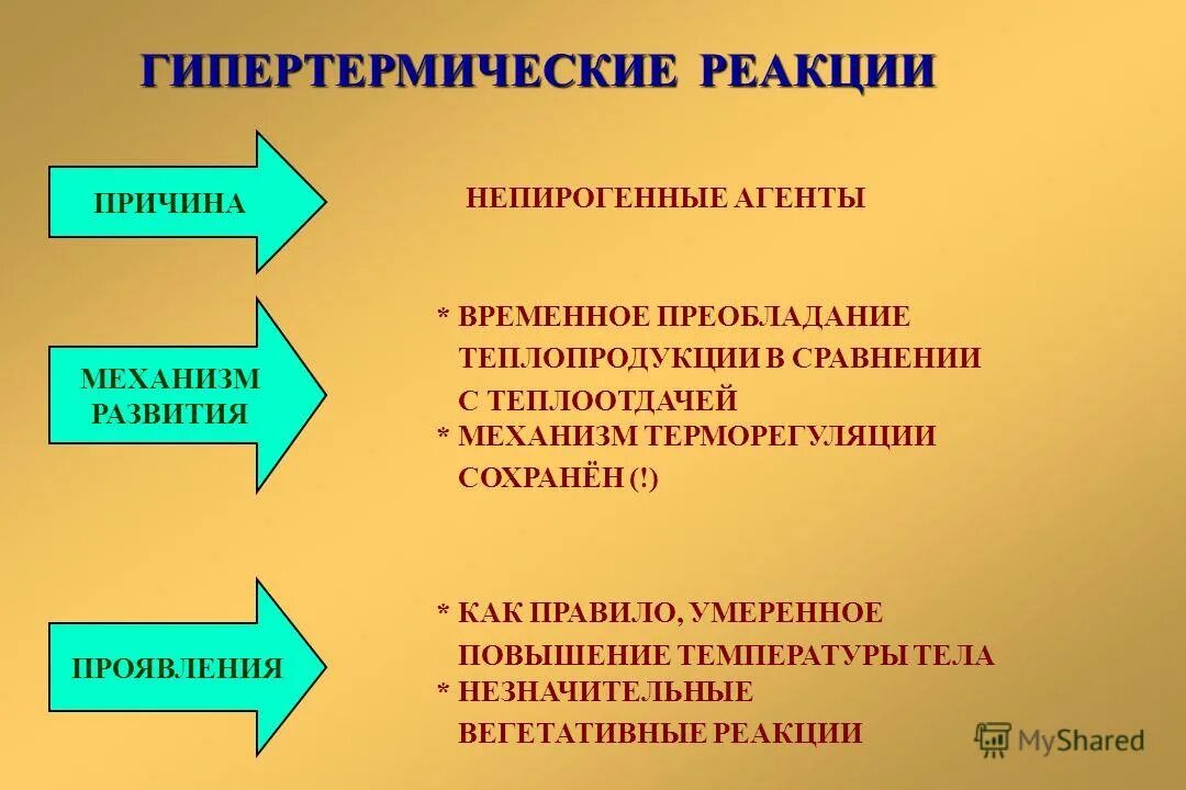 причины реакции человека