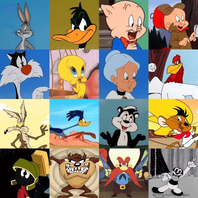 Looney tunes андроид. Луни Тюнз герои. Герои мультика лунитьюнс. Looney Tunes персонажи имена.