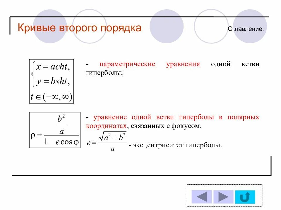 Найти кривые второго порядка. Кривые 2 порядка уравнения. Параметрические уравнения кривых второго порядка. Параметрическое уравнение Кривой второго порядка. Уравнение Кривой второго порядка в Полярных координатах.