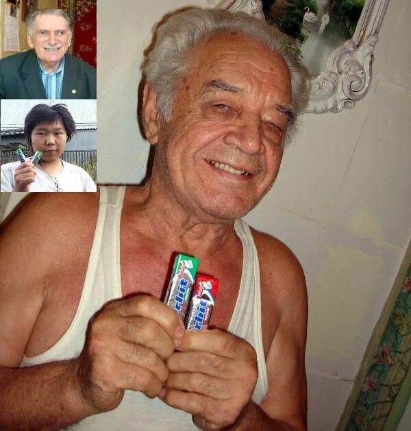 Дед помог. Помоги деду собрать зубы.