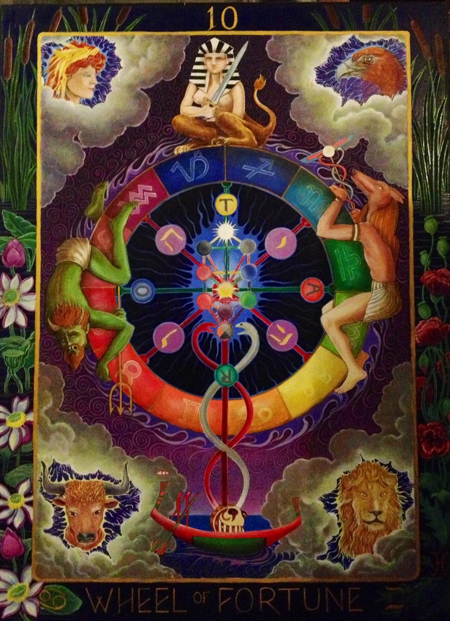 The wheel таро. Старший аркан колесо фортуны. 10 аркан таро. wheel of fortune таро карта. 10 колесо фортуны таро.