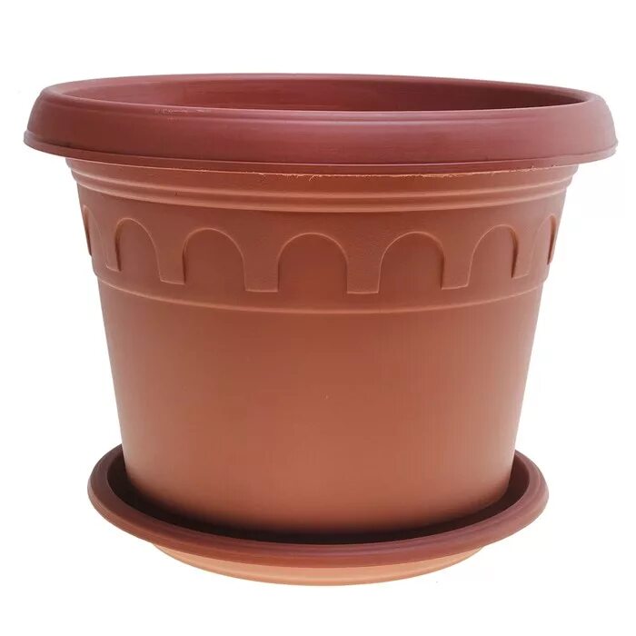 кашпо "терра" 1л, терракотовый, с поддоном 125мм, 1/60, santino. горшок алеана d8. кашпо горшок магазин. горшок для цветов. кашпо горшок магазин.