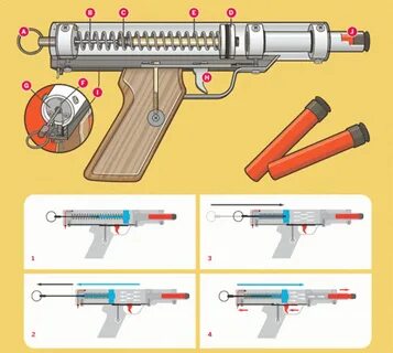 Пружина игрушечного пистолета