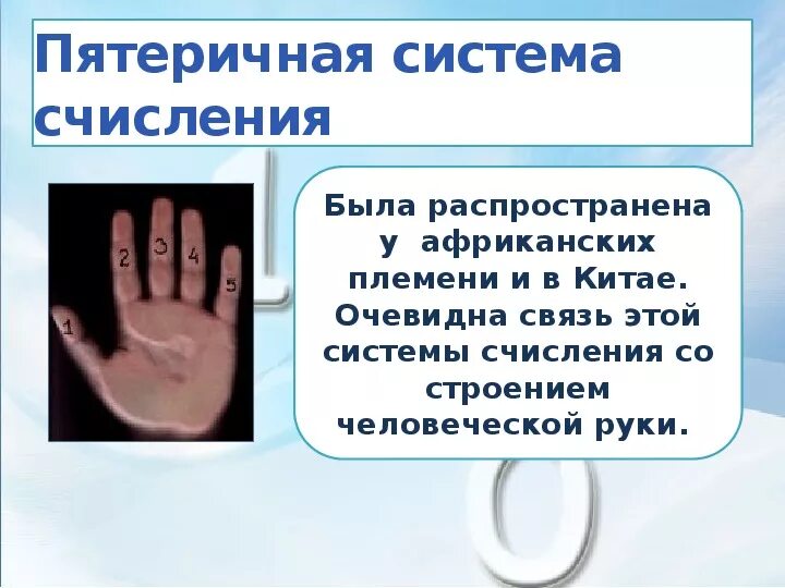 Числа пятеричной системы счисления