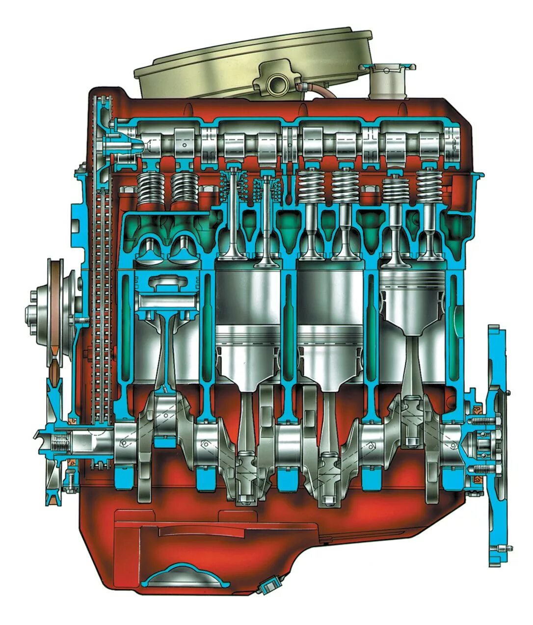 Двиг ваз. ДВС ВАЗ 2107. Блок двигателя ВАЗ 21213 В разрезе. Двигатель 2106 в разрезе. ВАЗ 2107 ус-во двигателя.