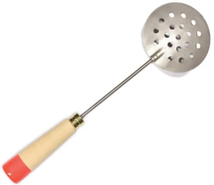 S. Черпак-титан 90мм, 110г (нетонущий). Черпак для зимней рыбалки. Черпак титановый для зимней. Черпак титановый для зимней.