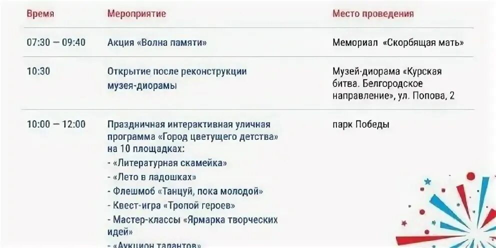 Белгород выходные дни