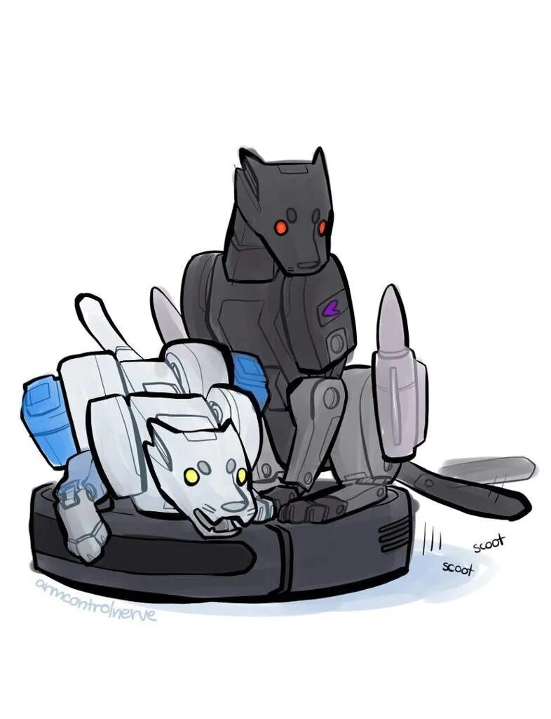 3 кота робот кот. Робот кошка арт. фурри робот кошка.