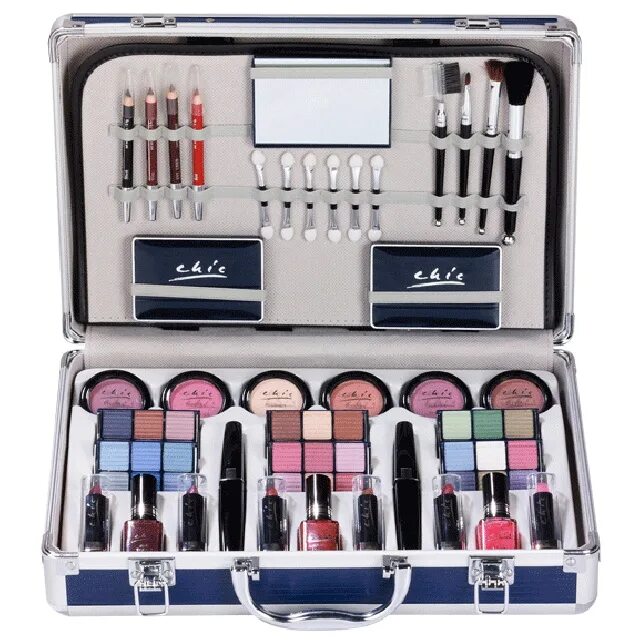 набор косметики для визажистов. набор косметики для макияжа. набор для макияжа. большой набор косметики для макияжа. профессиональная декоративная косметика.
