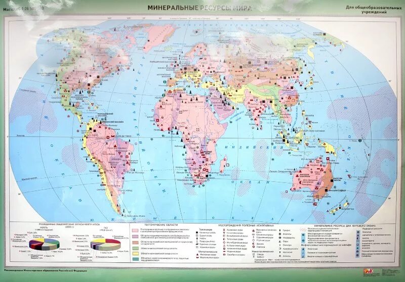 Карта размещения природных ресурсов