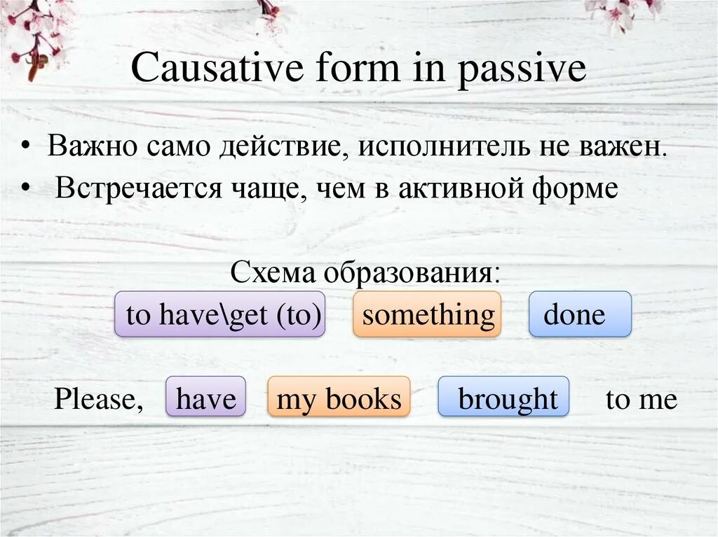 Каузативный залог в английском языке. Causative form в английском языке. Страдательный залог каузативная форма. Каузативная форма в английском.