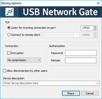 Connection options