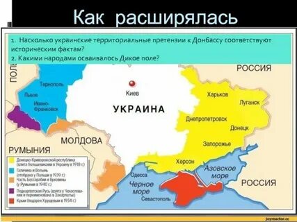 Территориальные претензии украины