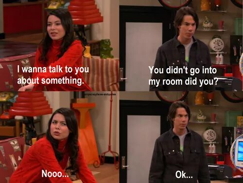 Цитаты Никелодеон. ICARLY was fun. Don't you. Didn 't go. I didn t go to the party