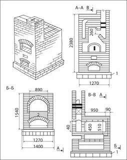 Чертежи проекты печей