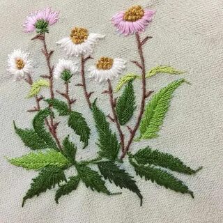 Вышивка травы