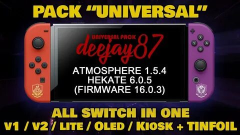ATMOSPHERE 1.5.4 - HEKATE 6.0.5 (Tinfoil + homebrews) - FIRMWARE 16.0.3 (daybrea