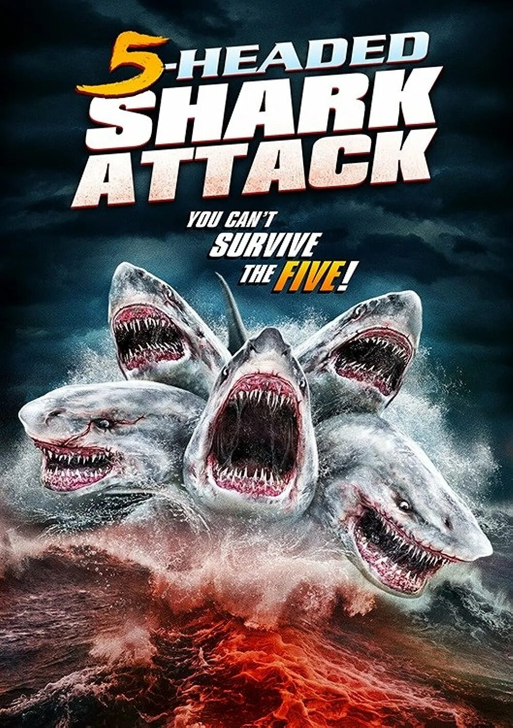 Нападение шестиглавой. Нападение пятиглавой акулы / 5 headed Shark Attack (2017). Атака МЕГАЛОДОНА.